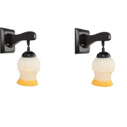 SOMIL Yellow Glass Cylinder Printed Wall Lamps-picture-33