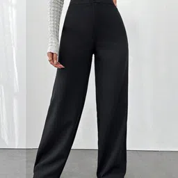 TOOCHKI Women Relaxed Straight Leg High-Rise Trousers-picture-25