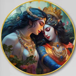 Myntra Elegant Homes Multicoloured MDF Religious Wall Paintings image 2