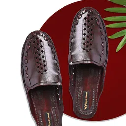 ROYAL KHWAAB Men Ethnic Leather Shoe-Style Sandals-image-8