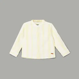 Fame Forever by Lifestyle Boys Vertical Striped Band Collar Cotton Casual Shirt-image-66