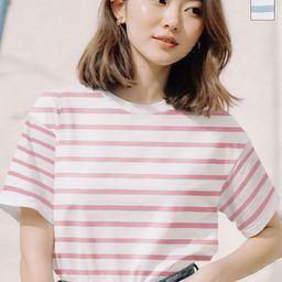 TOGS & TERRE Women 2 Striped Organic Cotton T-shirt-picture-44