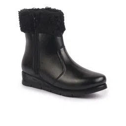 FAUSTO Women High Top Side Zipper Platform-Heeled Winter Boots-image-68