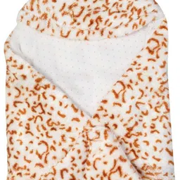 baby boom Printed Single Hooded Baby Blanket for AC Room image 3