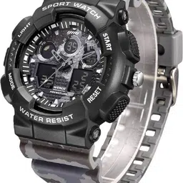 WEIDE Unisex Patterned Dial & Straps Analogue and Digital Stopwatch Watch WA8003-6C image 2