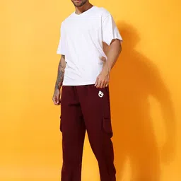 GRIFFEL Men Printed Straight Fit Track Pants image 5