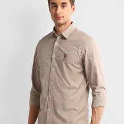 U.S. Polo Assn. Denim Co. Men Classic Slim Fit Opaque Casual Shirt image 4