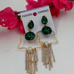 MUNMUN'S Geometric Drop Earrings-picture-10