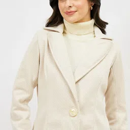 Athena Striped Shirt Collar Coat & Trousers Co-Ords image 2