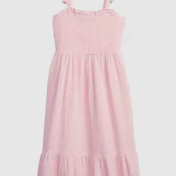 GAP Girls Ruffle Shoulder Straps Fit & Flare Midi Dress-image-89