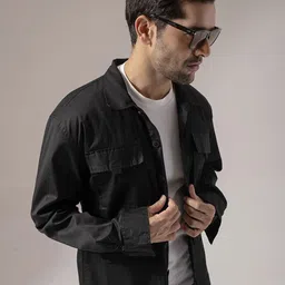 PERCH Men Boxy Opaque Casual Shirt image 3