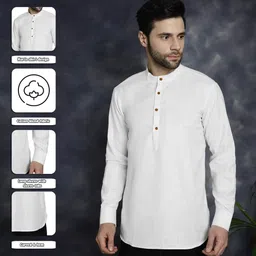 ZELINCO Men Thread Work Kurta image 4