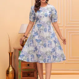 TFP Floral Print Fit & Flare Midi Dress image 1