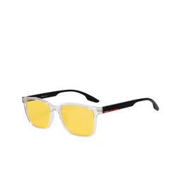 Ted Smith Unisex Yellow Wayfarer Sunglasses With Polarised Lens image 3