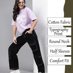 My Swag Women Typography Printed T-shirt image 3