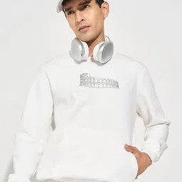 Peregrine by Pantaloons Men Graphic Printed Full Sleeve Sweatshirt image 5