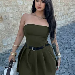 StyleCast Women Strapless A-Line Dress-picture-28