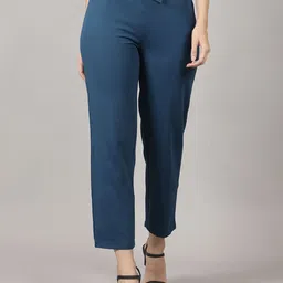 PRIDEWEAR Women Comfort High-Rise Wrinkle Free Trousers-picture-28