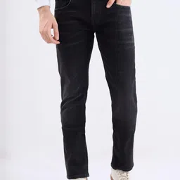 SPYKAR Men Black Cotton Slim Fit Low-Rise Jeans-picture-29