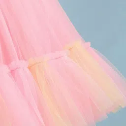 mark & mia Mark and Mia Girls Pinl Round Neck Sleeveless Dress image 4