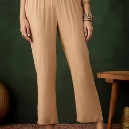 Sangria Women Mid Rise Trousers-image-83