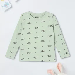 max Girls Printed V-Neck T-shirt-image-79