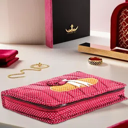 HOMESTIC Maroon Set of 1 Regular Jewellery Organiser Organisers-picture-36