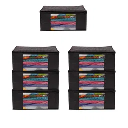 AMAK INC Black Fabric Multi-Utility Wardrobe Organisers-picture-20
