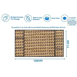 The Furnishing Tree Beige Printed Refrigerator Cover image 4