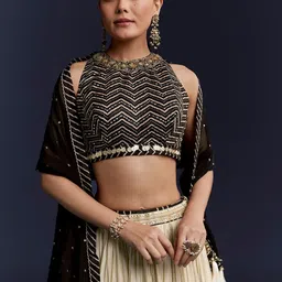 KALKI Fashion Embellished Sequinned Ready to Wear Lehenga & Blouse With Dupatta image 5