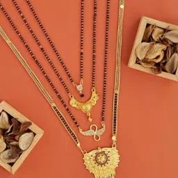 Bhanu diam Women Gold Mangalsutra image 1