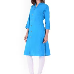 Neelokurti Embroidered Flared Sleeves Thread Work Cotton Silk Kurta image 3