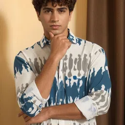 SZN Men Standard Printed Casual Shirt image 5