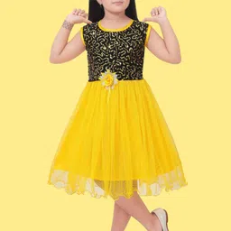 FASSY Girls Embellished Fit & Flare Dress-image-66