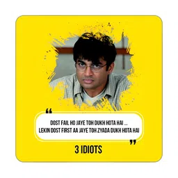 ARTBUG 4-Pcs Yellow & Black Printed Fridge Magnets image 2