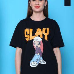 Dreambe Women Typography 2 Printed Applique T-shirt-picture-16