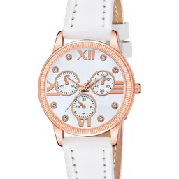 Gopal Shopcart Unisex Round Dial Analogue Watch C25RG_WH Mina WH Leather_F-picture-44