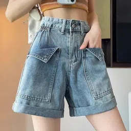 StyleCast x Revolte Women Mid-Rise Denim Shorts-picture-33