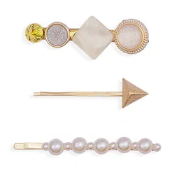 hair drama co. HAIR DRAMA COMPANY Kids Girls Set of 3 Embellished Hair Pins image 4