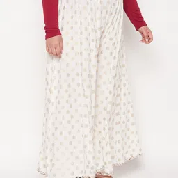 CLORA CREATION PLUS Women Polka Dots Printed Flared Palazzos image 3