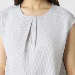 Van Heusen Woman Round Neck Sleeveless Striped Top image 2