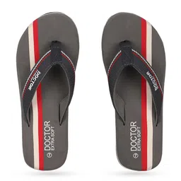 DOCTOR EXTRA SOFT Men Arrow Striped Orthopedic Thong Flip-Flops image 2