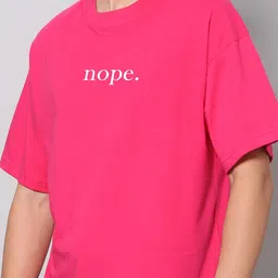 Besick Men Typography Printed Drop Shoulder Sleeves Oversized T-shirt image 2