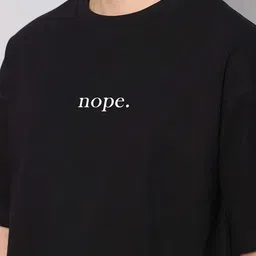 Besick Men Typography Checked T-shirt image 2