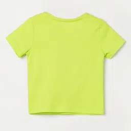 Juniors by Lifestyle Girls Graphic Printed Round Neck Cotton T-shirt image 2