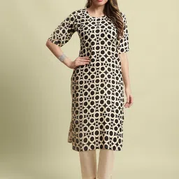 7Threads Selection Of 6 Geometric Printed Round Neck Straight Kurtas-picture-33