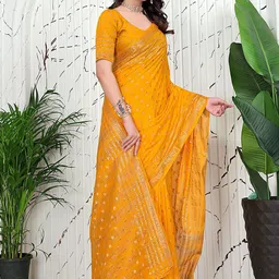 Pionex Woven Design Zari Art Silk Banarasi Saree image 2