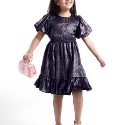 Hola Bonita Girls Flared Sleeve Fit & Flare Dress-picture-17