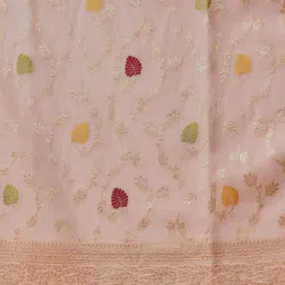 Silk Land Woven Design Zari Jamdani Saree with Blouse Piece image 3