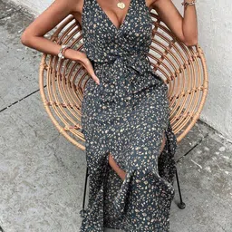 StyleCast x Revolte Women Abstract Print Sleeveless Maxi Dress image 3